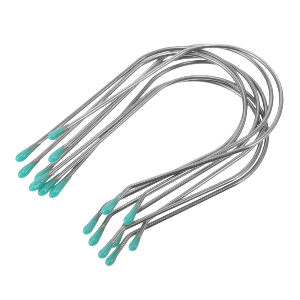 8pcs Hot Roller Clips U Shaped Stainless Steel Electric Hair Curlers Secure Curl Hold Quick Styling Set