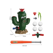 Baseball Sprinkler 1 Set Cartoon Stump Water Sprinkler for Kids with Ball and Bat Cooling Toddler Outdoor Toys Baseball Sprinkler