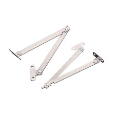 Metal Lift Hinge for Cabinet Door 4 pcs Silver
