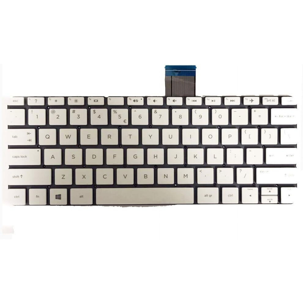 New Us English Laptop Keyboard (Without Frame) Replacement Compatible With Hp Stream 11-R Series 11-R010nr 11-R014wm 11-R015wm 11-R020nr White 9448196171479
