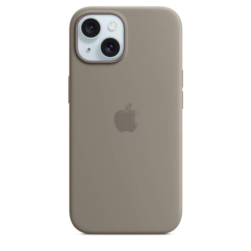 Συμβατό με iPhone15 Θήκη υγρής σιλικόνης με MagSafe -Clay