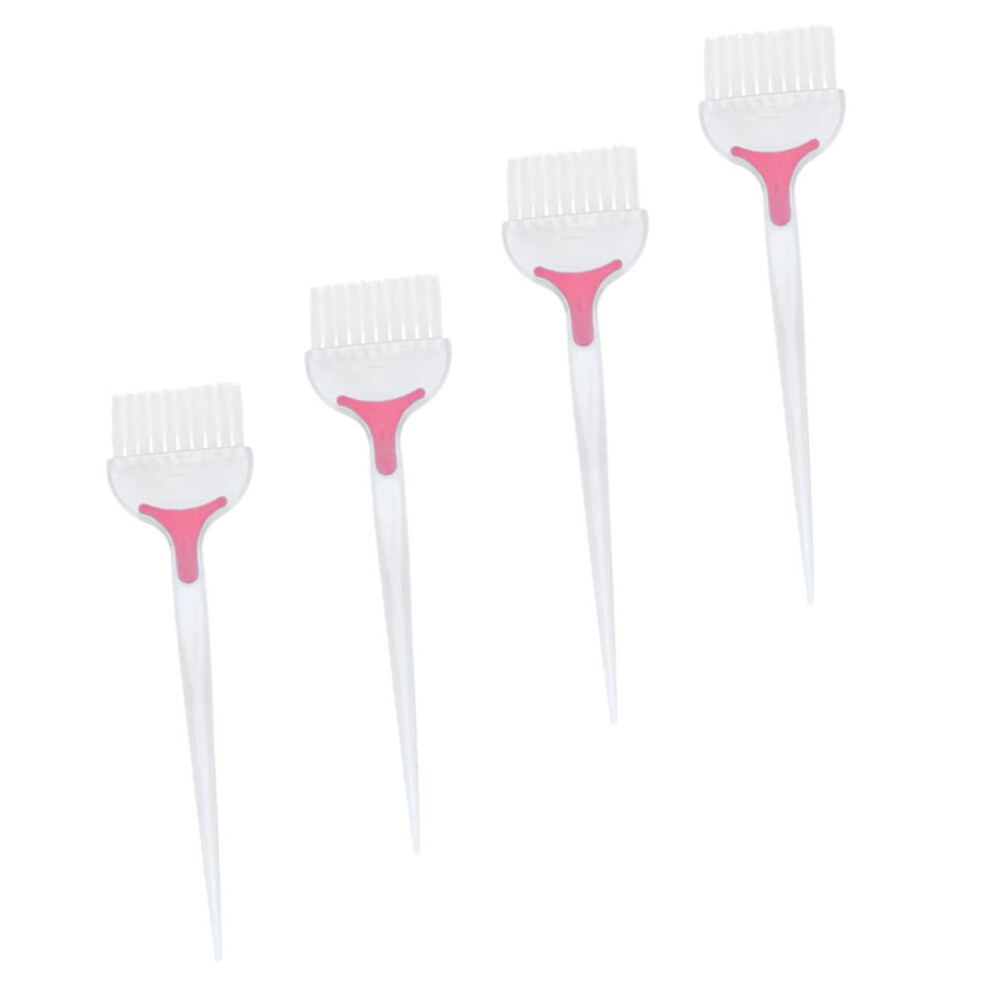 4Pcs Hair Dye Brush and Comb Set for Precise Color Application, Soft Bristles, Salon and Home Use
