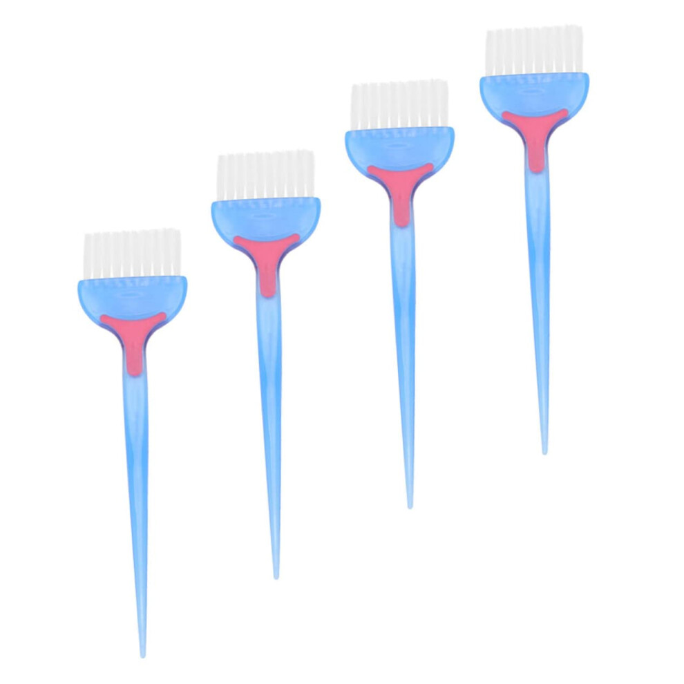 4Pcs Professional Hair Dye Brush Set with Soft Bristles for Precise Color Application and Salon Use