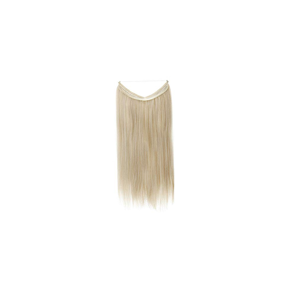 22 Inch Straight Ombre Blonde Synthetic Clip In Hair Extensions with Instant Length and Volume