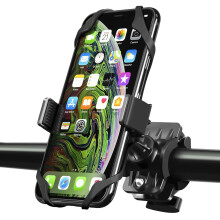 360 Universal-Fahrradhalterung für Smartphones, kompatibel mit iPhone 15/14/13 Pro Max und Samsung Android-Geräten, Schwarz
