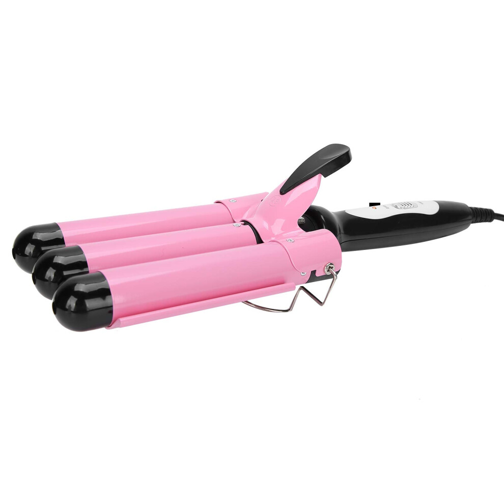 Ceramic Tourmaline Hair Curling Iron with Fast Heat Up and AntiâBurn Tip for Loose Waves â Pink