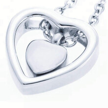 Stainless Steel Cremation Jewelry Necklace for Ashes Waterproof Memorial Pendant Keepsake for Pets