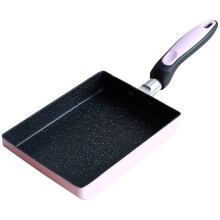 Eease Japanese Omelette Pan Nonstick Skillet with Wooden Handle