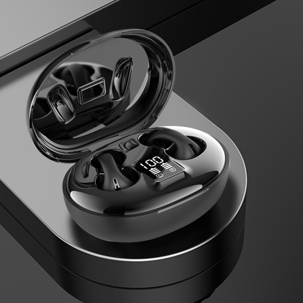 Rnemite-Amo Clearance! Bluetooth 5.3 Wireless Clip Earphones, Led Digital Display, Hd Call, Directional Transmission, Hifi Sound 9149926033318