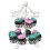 Βάση στήριξης για cupcakes 2X2Layer-12Count, βάση στήριξης για τούρτα γάμου 3