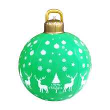 Boule de Noël gonflable géante Winysin de 61 cm (24 pouces) en PVC, décoration extérieure pour jardin ou sapin de Noël.
