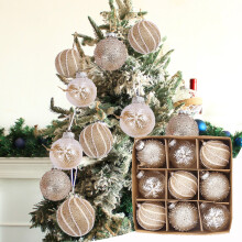 9pcs Christmas Ornaments Set, Multiple Styles for Trees & Party Decor, compatible with indoor use, Black Friday Deals