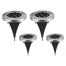 Lot de 4 lampes solaires LED