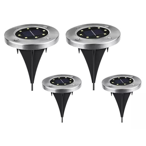 Lot de 4 lampes solaires LED