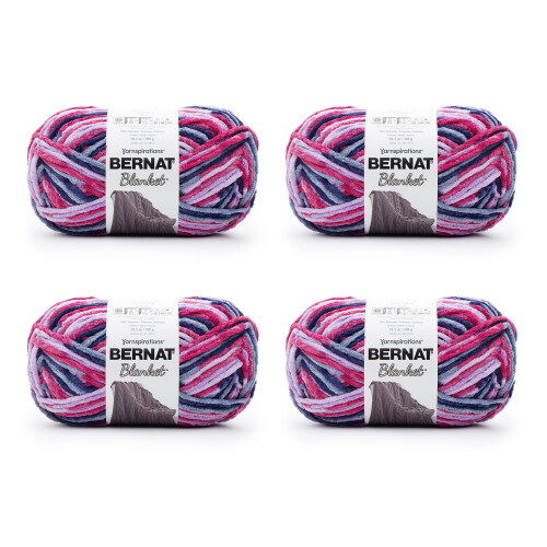 Bernat Blanket #6 Πολύ ογκώδες νήμα πολυεστέρα, τουρμαλίνη 10,5oz/300g, 220 γιάρδες (4 τεμάχια)