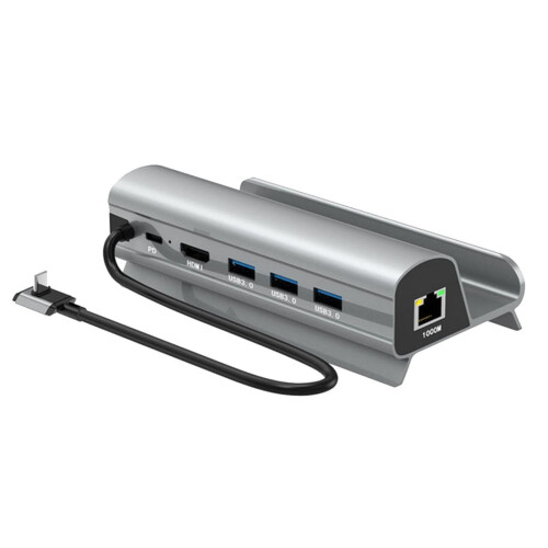 Docking station per TV, base di supporto, hub, docking station da USB C a RJ45 Ethernet