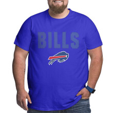Μπλούζα Bills Men Big and Tall Sports με κοντό μανίκι με λογότυπο ομάδας ποδοσφαίρου για δώρα