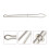 50pcs Threading Clips Convenient Threading Tool Elastic Band Threader 6