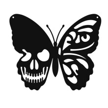 RnemiTe-amo Halloween ve slevě! Halloweenská kovová kostra nástěnná dekorace do dvora obývacího pokoje železný závěs dekorace umělecké