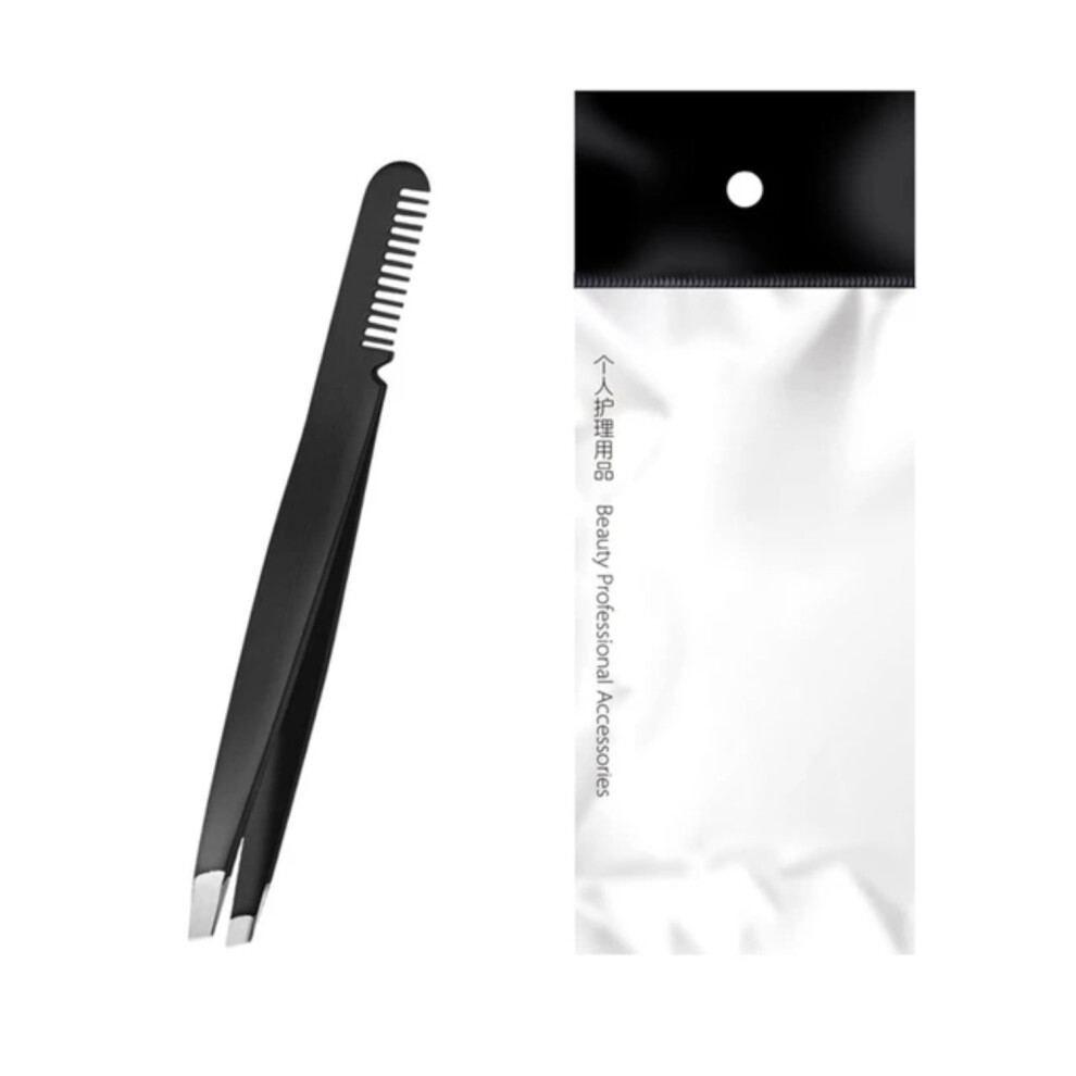 DEKAXID HUAMIANLI Eyebrow Tweezer Pro Women Eyebrow Tweezers Hair Beauty Slanted Stainless Steel Tweezer Tool Dropshipping