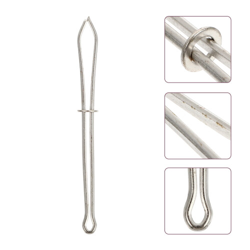 50pcs Threading Clips Convenient Threading Tool Elastic Band Threader 2