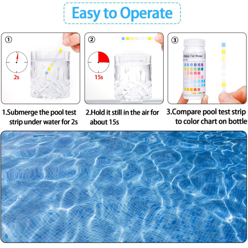 7-in-1 Pool and Spa Test Strips, 100 Piece Pack 2