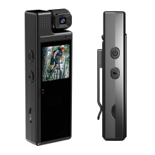 husxh Full HD 1080P Mini Camera with 180 Rotatable Lens, Portable Pocket Video Recorder for Police/Cycling/Travel