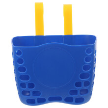 bike basket PP Plastic Children Basket Detachable Bike Storage Basket for Kids Bike (Dark Blue, No Sticker)