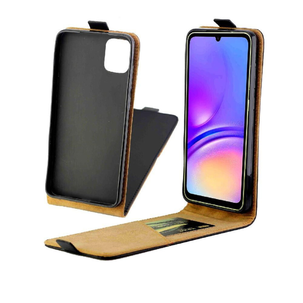 Vertical Flip Case For Compatible With Samsung Galaxy A05 Tpu Leather Protective Cover Card Slot Business Style 9499224639744