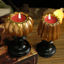 Halloween decorare dovleac lumânare suport ornament desktop decorare lumânare suport rășină lumânare suport ornament lung