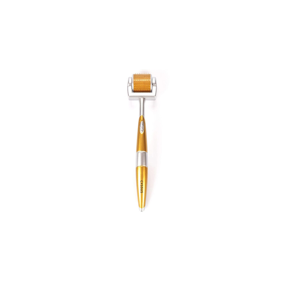 Professional Titanium Derma Roller with 192 Real Microneedles - Manual Microneedling Cosmetic Microdermabrasion Instrument - Includes Storage Case 2