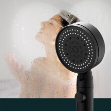 Cabezal de ducha Txmfgh5 de alta velocidad con parada de agua con un solo botón - Boquilla de ducha de mano multimodo de alta presión para uso en