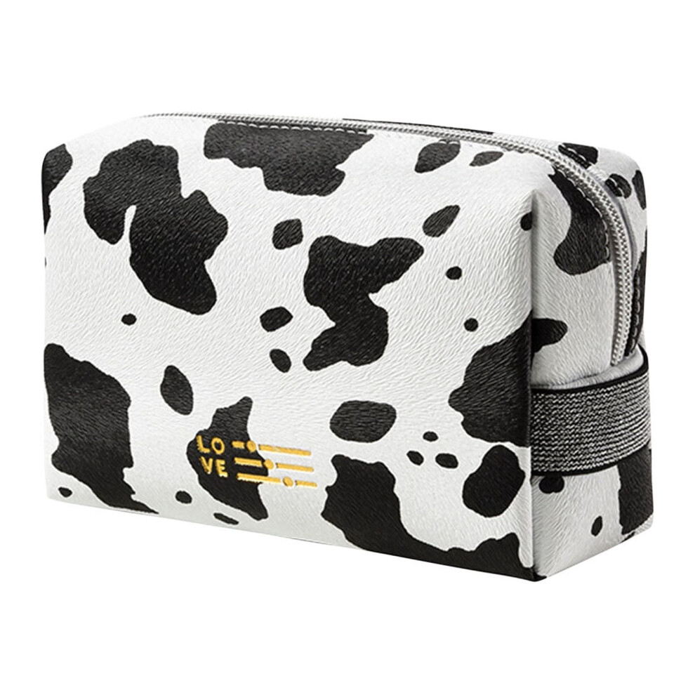 Clearance 50% Off ZKCCNUK Storage Makeup Bag with Cow & Milk Patterns, Portable Travel Cosmetic Organizer, Closet Storage Bag