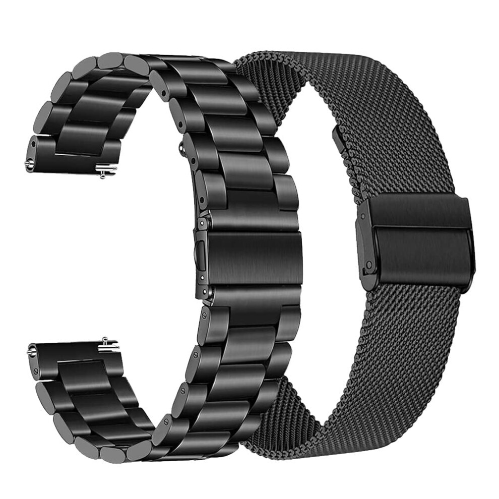 Metal Band 2 Pack For Huawei Watch Gt3 42Mm And Gt2 42Mm, Quick Replacement Strap For Honor Magic2 9164114972859
