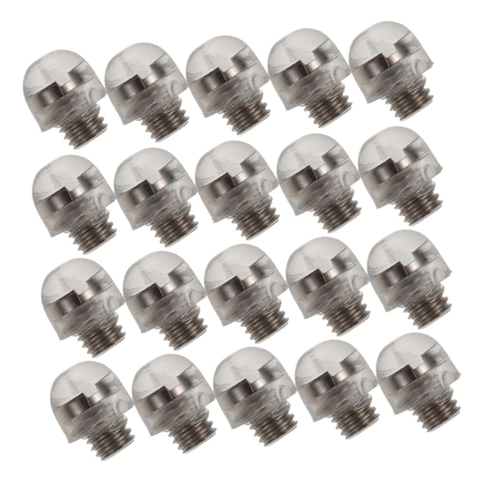 20pcs Hair Scissor Silencer Metal Bumper Noise Reduction Accessory with Screw for Barber Salon