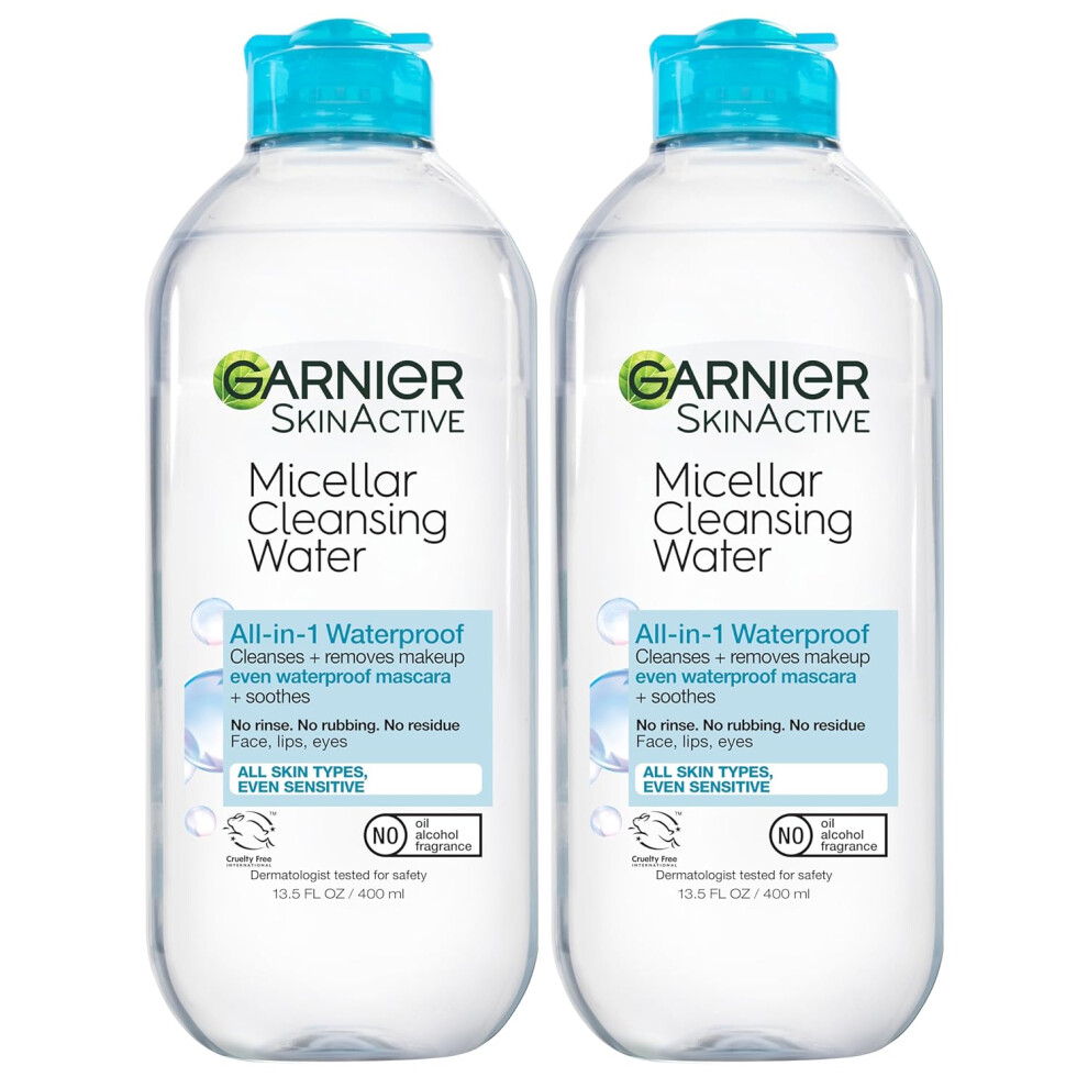 Garnier Micellar Water Makeup Remover 400Ml 2Count