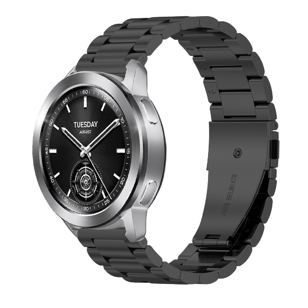 15ÂInâ1 Style Set WearâResistant Stainless Steel Strap Replacement For Xiaomi Watch S3 Black 9164114975256