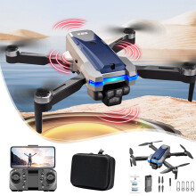 WJSXC Drone χωρίς ψήκτρες με κινητήρα και 3 κάμερες, αντοχή στον άνεμο, λειτουργία