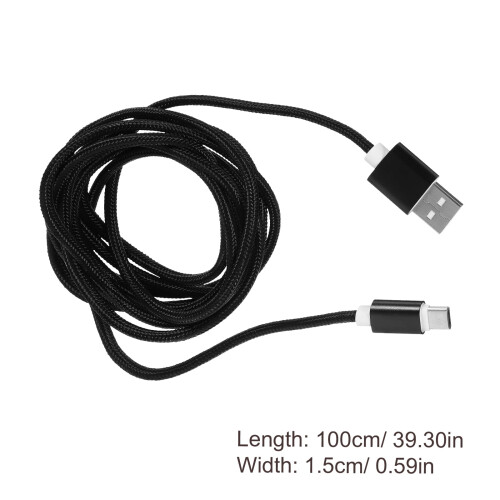 τεμάχια Καλώδιο USB-C 2M από πλεγμένο νάιλον, γρήγορη φόρτιση και συγχρονισμός 1