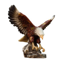 Figurine d'aigle créative, statue décorative en résine, compatible avec un style champêtre, 18,5 x 12 x 17 cm, centre de table pour bureau ou