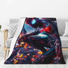 Couverture polaire Spiderman ultra douce et confortable, idéale pour la literie enfant - 152 x 127 cm