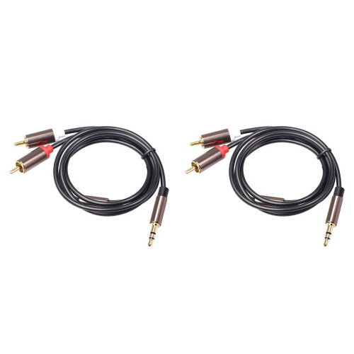 Καλώδιο 2x RCA Hifi Stereo 3.5mm σε 2RCA Καλώδιο ήχου Aux RCA Jack 3.5Y Splitter για ενισχυτές ήχου
