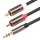 Καλώδιο 2x RCA Hifi Stereo 3.5mm σε 2RCA Καλώδιο ήχου Aux RCA Jack 3.5Y Splitter για ενισχυτές ήχου 8