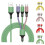 Καλώδιο δεδομένων SUSUchens Universal Fast Charging 3in1 Liquid Silicone Καλώδιο φόρτισης Micro USB Type-C 8 1