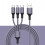 Καλώδιο δεδομένων SUSUchens Universal Fast Charging 3in1 Liquid Silicone Καλώδιο φόρτισης Micro USB Type-C 8 7