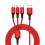 Καλώδιο δεδομένων SUSUchens Universal Fast Charging 3in1 Liquid Silicone Καλώδιο φόρτισης Micro USB Type-C 8 6