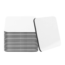 16 ks sublimační čtvercové tácky pod nápoje do auta, podložka pod kelímky do auta, podložka pod nápoje do kanceláře, domů, auto 3 mm