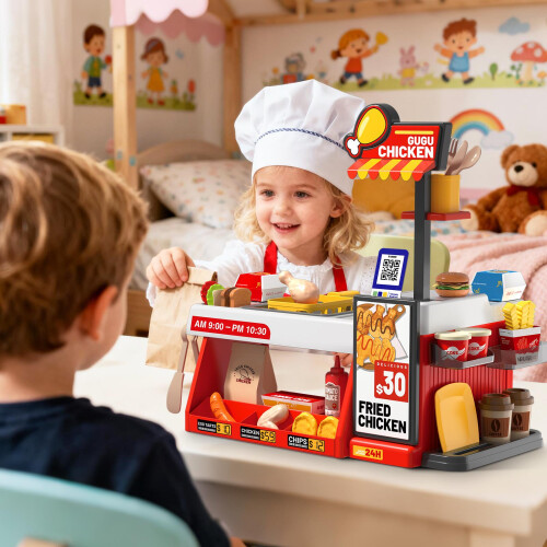 Mini Kitchen Playset 52PCS Fried Chicken Shop 1