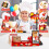 Mini Kitchen Playset 52PCS Fried Chicken Shop 8