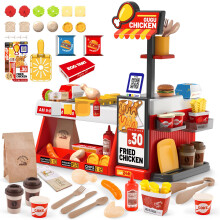 Mini Kitchen Playset 52PCS Fried Chicken Shop